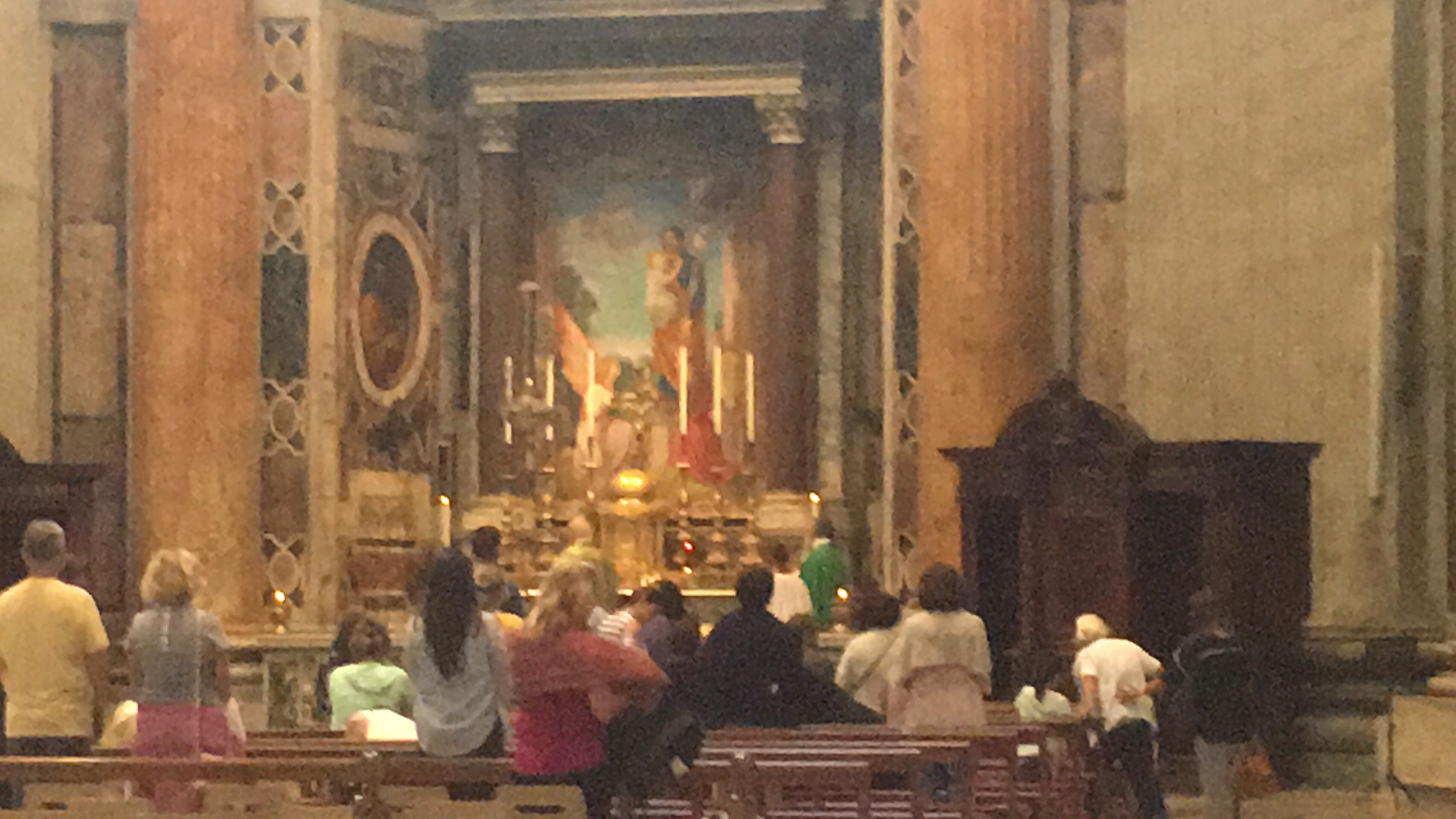 Rome.... Vatican City and Sistine chapel. 
It has famous Micheal Angelo art work depicted all over.