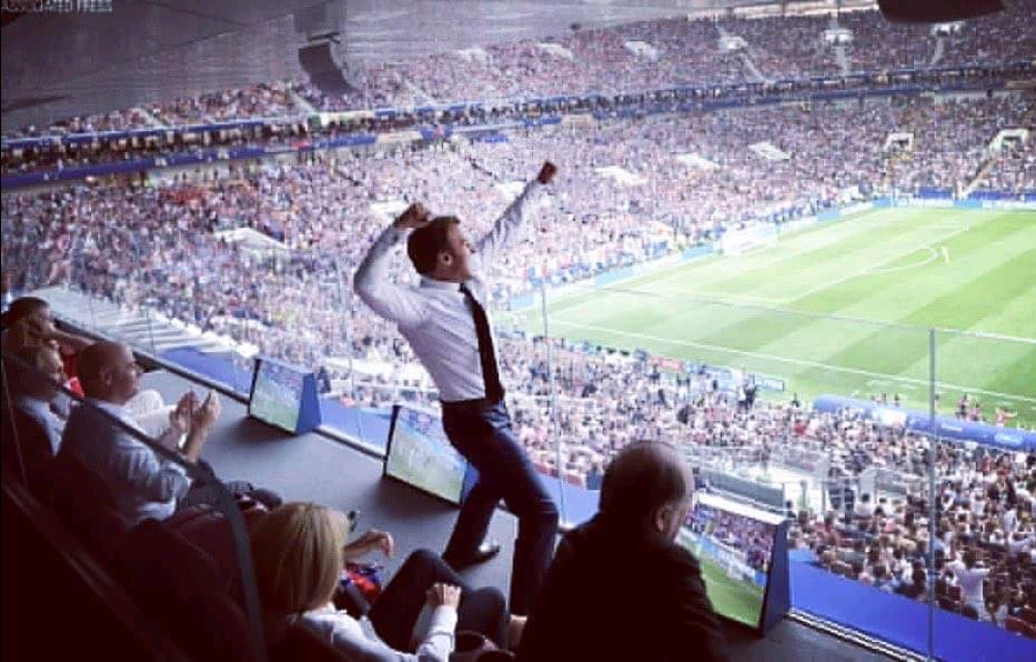 Emmanuel Macron breaking every protocol