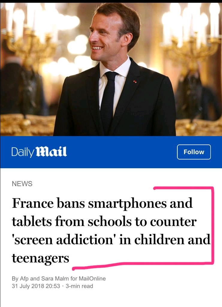 Mobiles Ban in
France