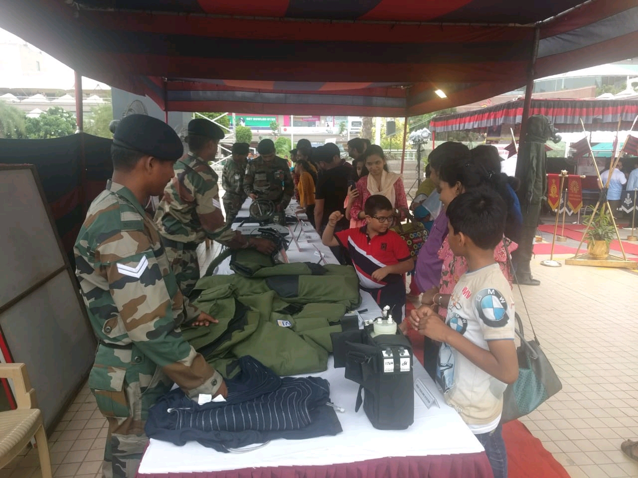 Display of Indian Army at select city walk, Saket.
