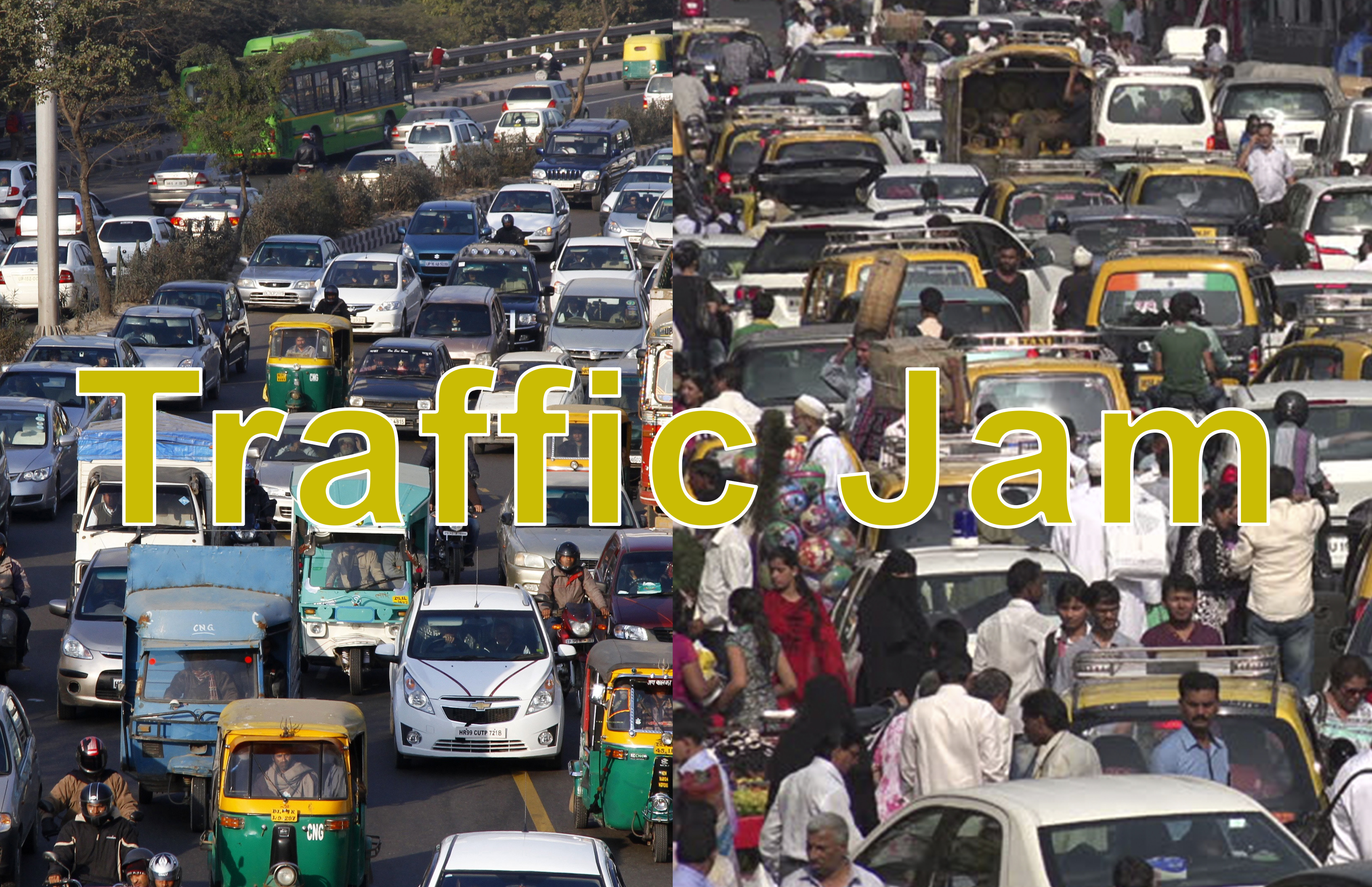 Heavy rainfalls leads to severe traffic jams