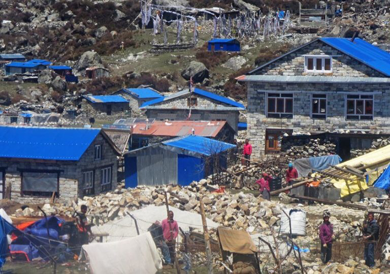 Langtang trekking route damaged in earthquake repaired