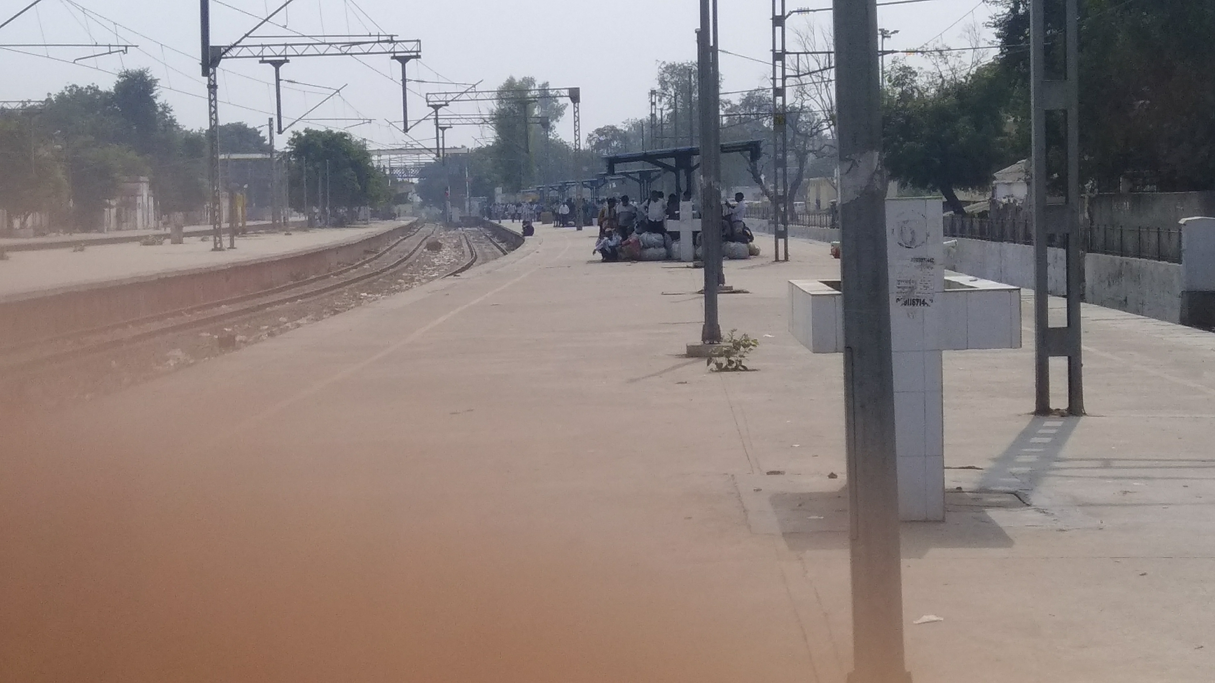 Palwal station on wating for Indian railways