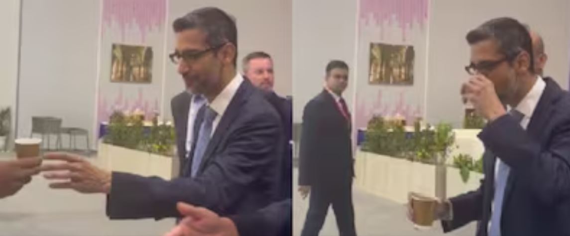 Sundar Pichai Says "Wow!" to India's GI-Tagged Coffee at AI Summit – Google CEO Goes Viral Sipping Malabar Arabica!