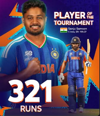 Sanju Samson Crowned Player of the Tournament at T20 World Cup 2026! Explosive 89 in Final Seals India's Historic Third Title—King of the Middle Order!