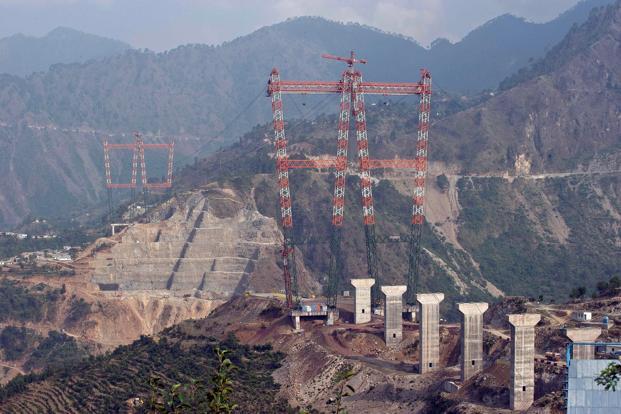 Railway launches arch on the world's highest bridge in J&K