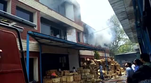 Fire breaks out in Bony Polymers Plant Faridabad