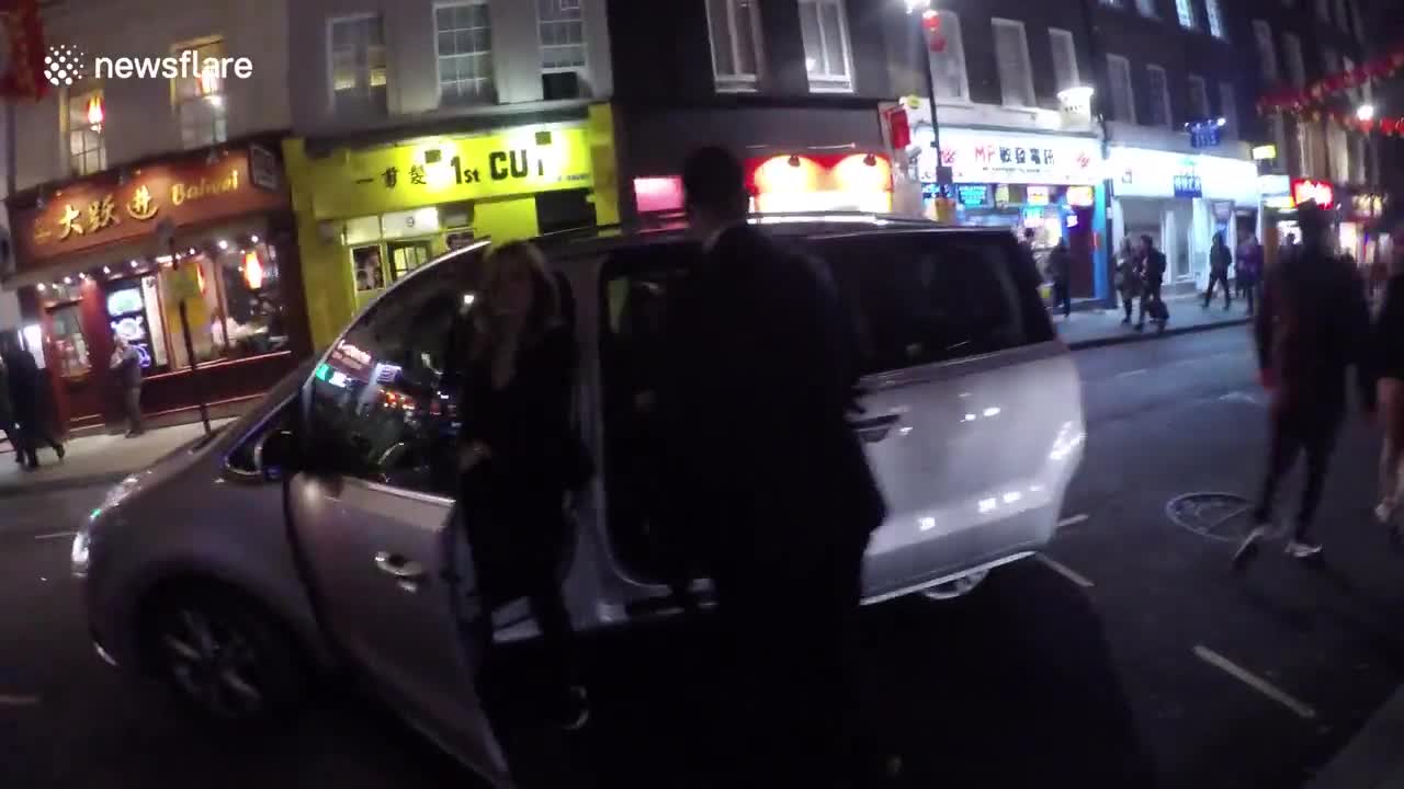 Lysette Anthony and Nicole Barber Lane arrive at the Inside Soap Awards