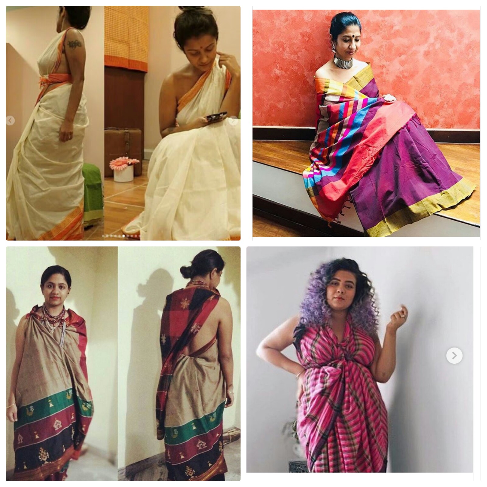 जाने क्यों  महिलाओं की बिना ब्लाउज की तस्वीरें हो रही हैं सोशल मीडिया पर क्यू वाइरल  